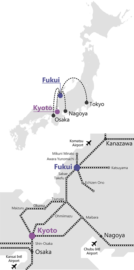 Access Map (Fukui / Kyoto)