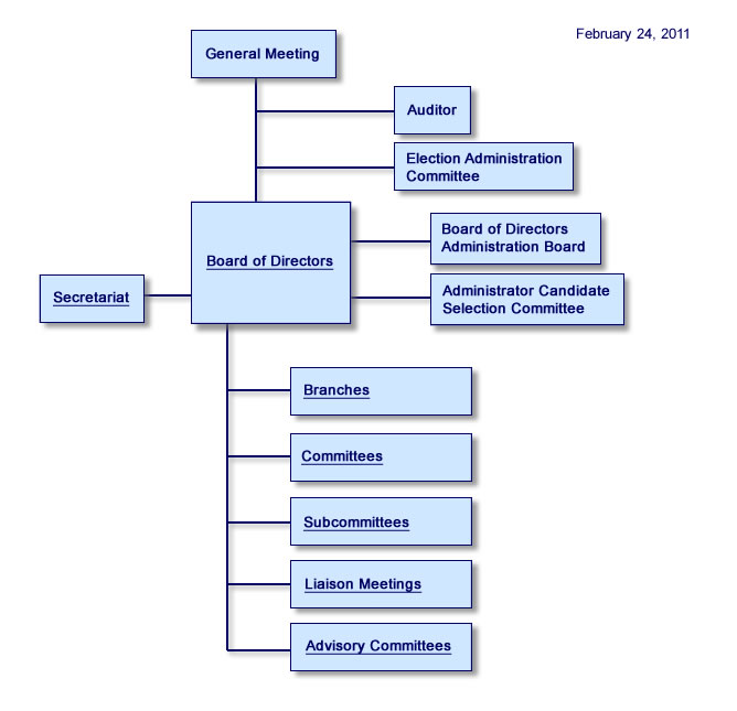 Atomic Energy Society of Japan Organization Chart